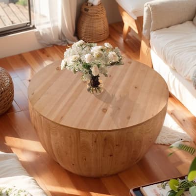 Bucket Shaped Coffee Table for Office, Dining Room and Living Room