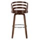 preview thumbnail 4 of 4, Porthos Home Cora Swivel Bar Stool - Beech Wood Legs & PU Leather Upholstery