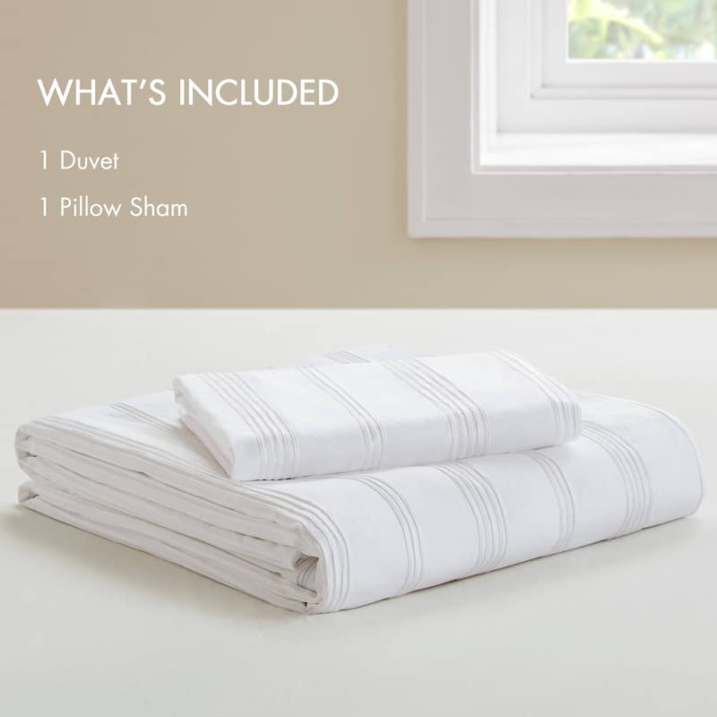Chelsea Square Logan Woven Striped Duvet Set