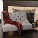 preview thumbnail 2 of 52, Nicole Polyester Blend Fabric Settee by Christopher Knight Home - 29.25"L x 43.75"W x 30.50"H