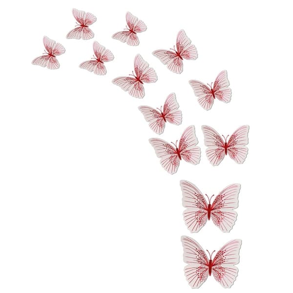 Shop 12pcs 3d Butterfly Wall Decal Art Diy Sticker For Christmas