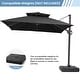 preview thumbnail 10 of 45, Crestlive Products 10FT Aluminum Square Double Top Patio Cantilever-Offset Umbrella