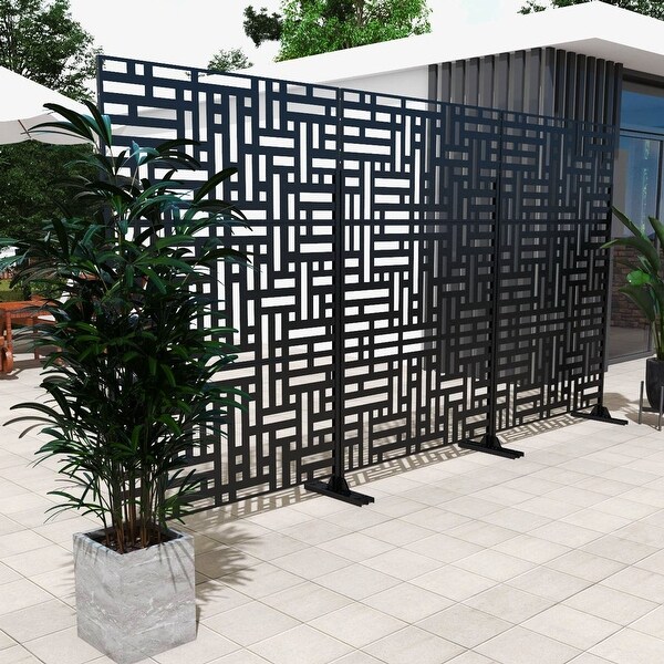 75'' x 47'' Metal Privacy Screen Fence Panel Square/ Rectangle