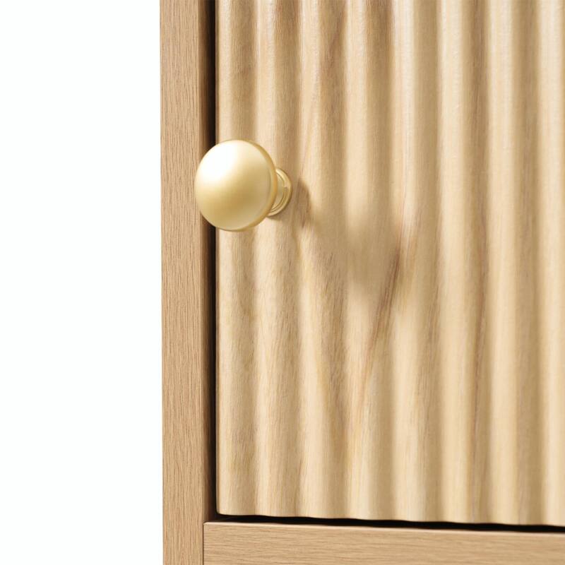 67.7" Tall Freestanding Bathroom Cabinet, Traditional American Style, with 1 Door and Adjustable Shelf