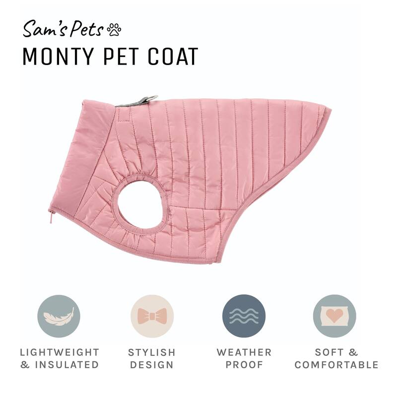 Monty Puffer Jacket In Pink /Size: Large