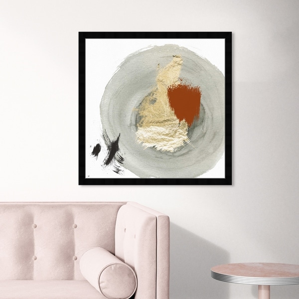 Oliver Gal 'Eclec' Abstract Wall Art Framed Print Paint - Gray, Gold. Opens flyout.