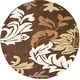 preview thumbnail 11 of 20, SAFAVIEH Handmade Soho Jeannick N.Z. Wool Rug 6' Round - Brown/Multi - Round