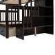preview thumbnail 11 of 17, Twin over Full Bunk Bed with Drawer, Storage and Guard Rail, Espresso