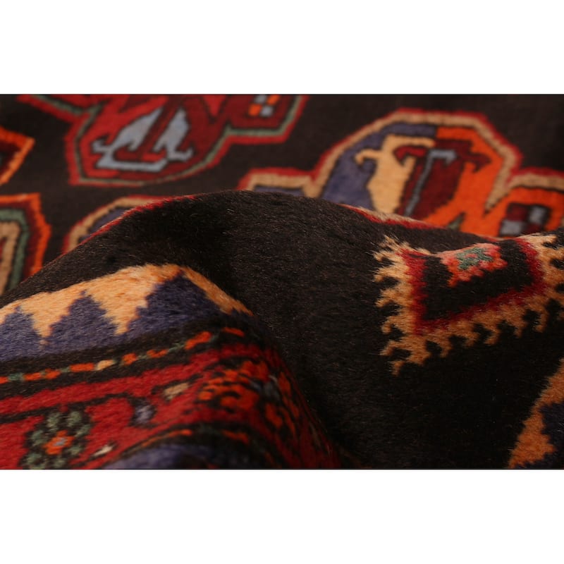 Konya Anatolian Black, Red Rug 3'10" x 6'0" - 3'10 x 6'0
