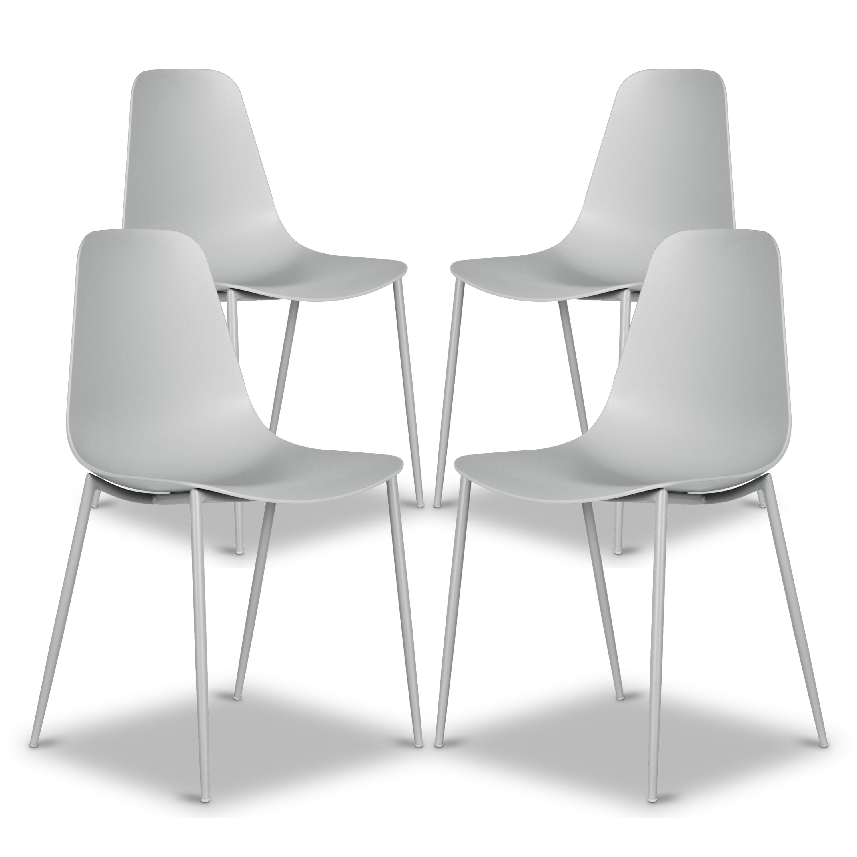 Poly and bark white chairs hotsell