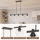 preview thumbnail 19 of 56, 4/5-Light Kitchen Island Pendant Light Fixture with Clear Glass Shades