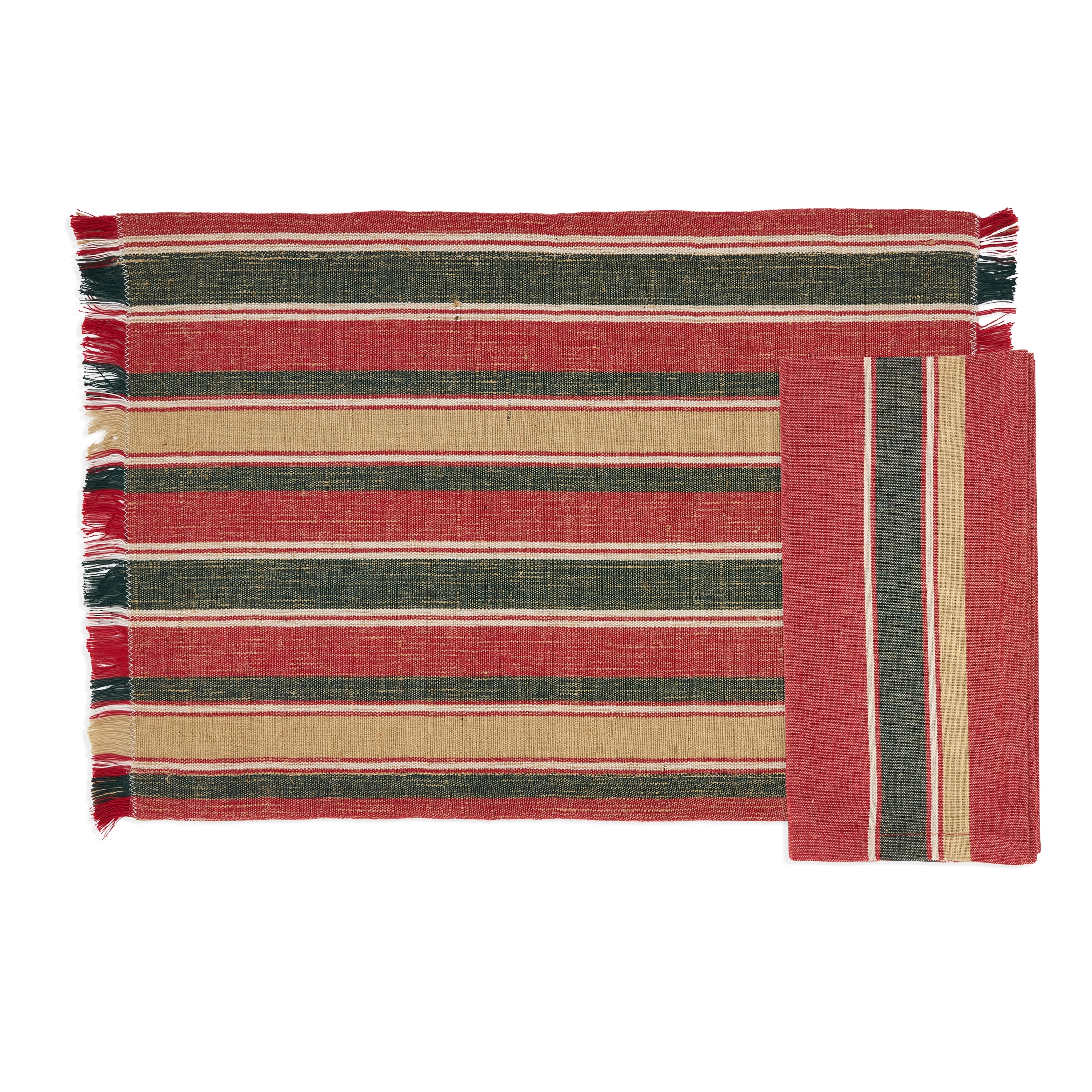 Everyday Plaid Placemat and Napkin Set