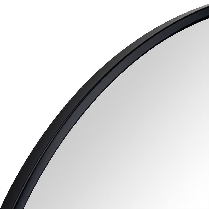 TEHOME Korra Round Wall Mirrors 30 and 36 Inch Metal Frame Options for Bathroom Bedroom & Entryway