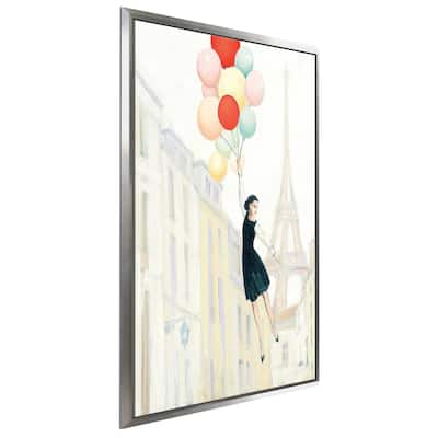 "Aloft In Paris II" Print on Floating Canvas