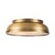 preview thumbnail 7 of 9, Rennnsan 14.2 in. 2-Light Mid-Century Modern Aged Bronze Drum Flush Mount Ceiling Lights with Frosted Glass for Foyers/ Hallways