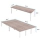 preview thumbnail 22 of 49, 6.5FT Conference Meeting Seminar Business Table Set for 16-20 Person (Set of 6)