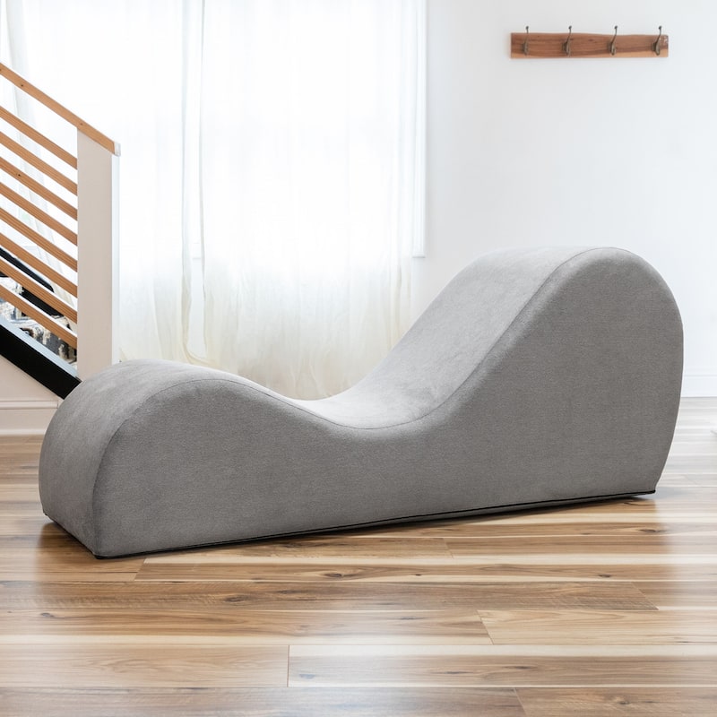 Avana Yoga Chaise Lounge Chair - Gun Metal