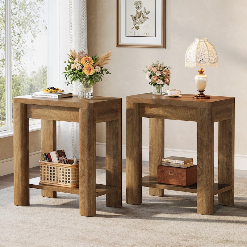 Small End Table - BROWN-2PCS