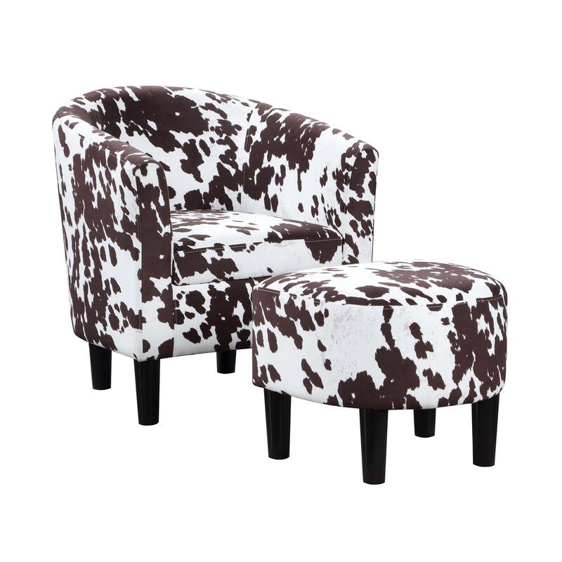 Convenience Concepts Take a Seat Churchill Accent Chair with Ottoman