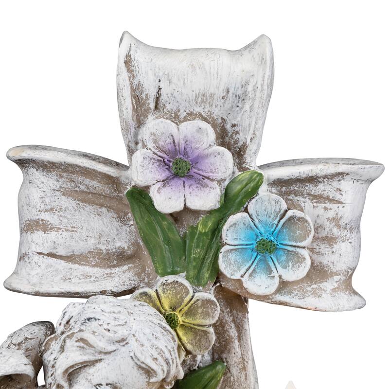Angels Walk Among Us Flameless Cherub Candle Holder - 8"