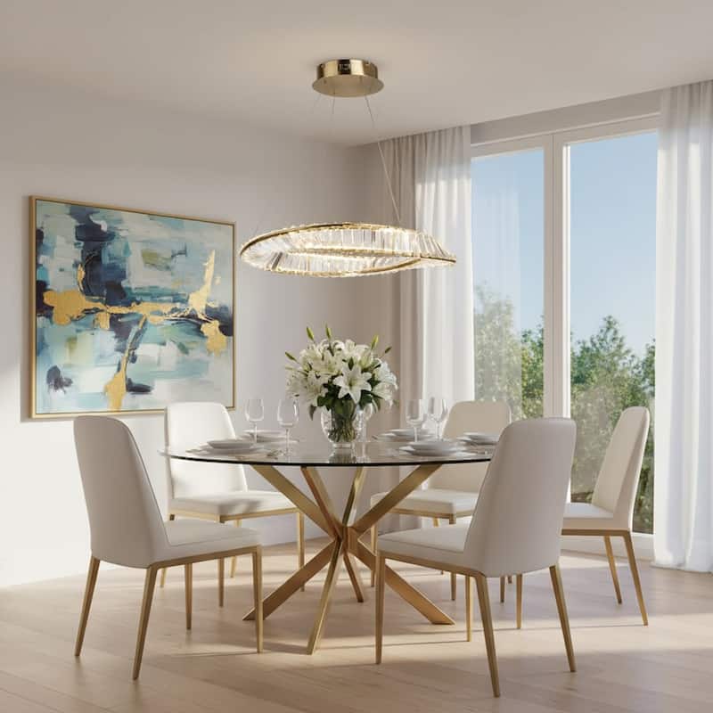 Artcraft Stella - LED Pendant - 40W - Brushed Brass - Brushed Brass