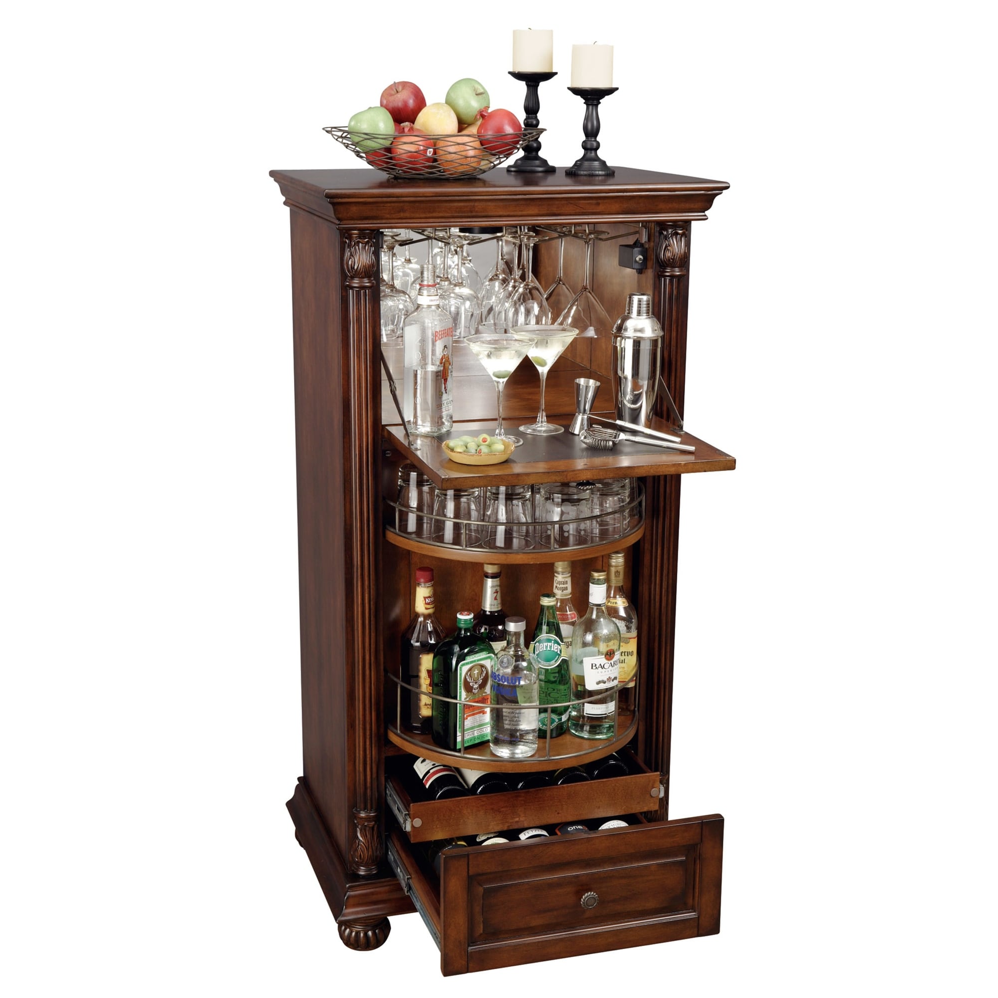 Slim store liquor cabinet