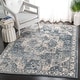 preview thumbnail 8 of 36, SAFAVIEH Oregon Megi Oriental Medallion Rug 5'2" x 7' - Blue/Creme - Rectangle