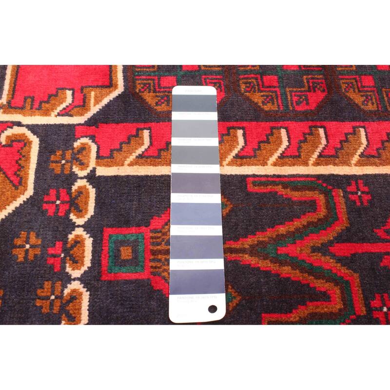 ECARPETGALLERY Hand-knotted Teimani Dark Navy Wool Rug - 2'9 x 4'11