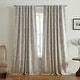 preview thumbnail 3 of 14, Giovanni Medallion Blackout Window Curtain Panel 52x84 - Natural