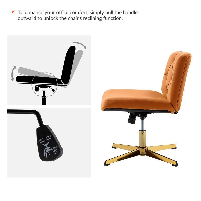 Alfons 360-Degree Swivel & Height Adjustable Task Chair by HULALA HOME