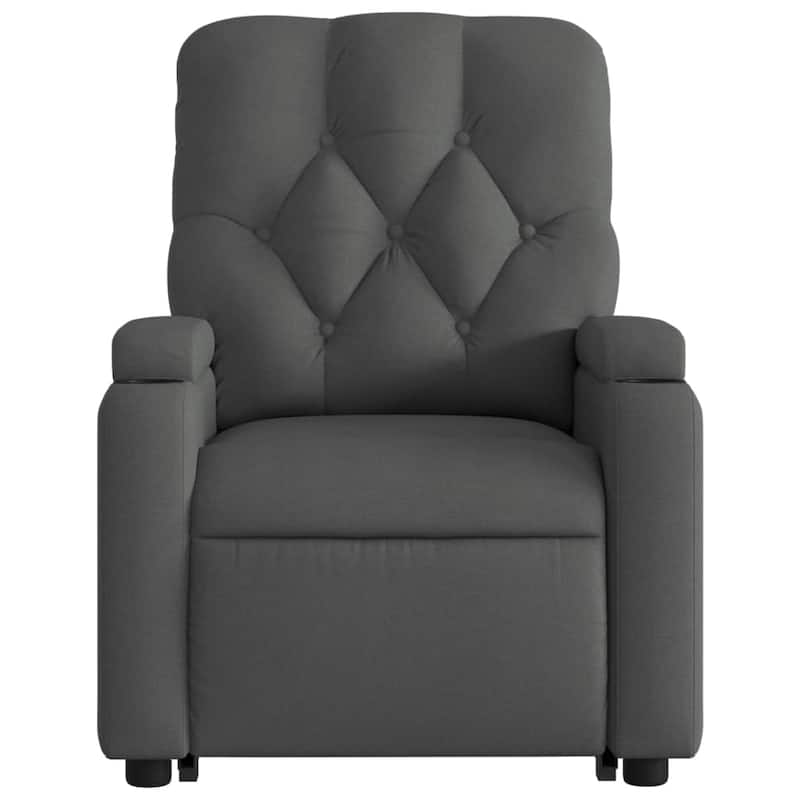 vidaXL Stand up Massage Recliner Chair Power Lift Wingback Armchair Fabric