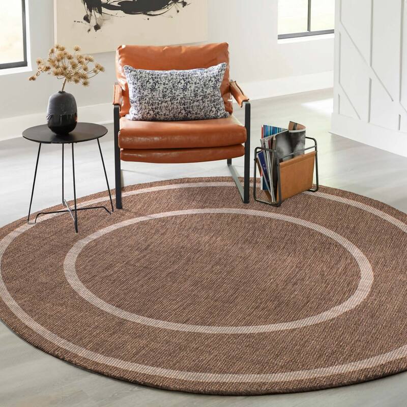 ECARPETGALLERY Machine Woven Jute Natura Polypropylene Rug