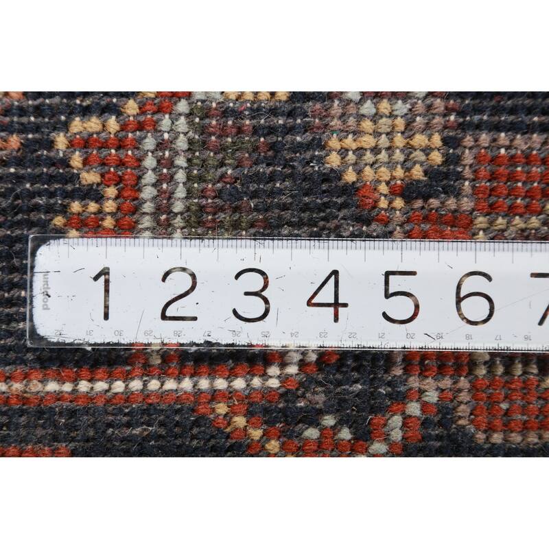 Hand Knotted Oriental 100% Wool Carpet Traditional Medallion Oranges & Rust Heriz (serapi) Area Rug - 10' 1'' X 7' 11''
