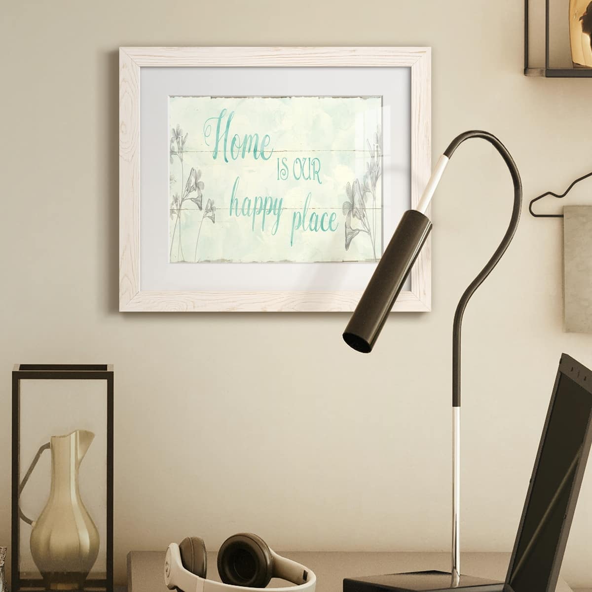 Home is Our Happy Place-Premium Framed Print - Ready to Hang - Bed Bath ...