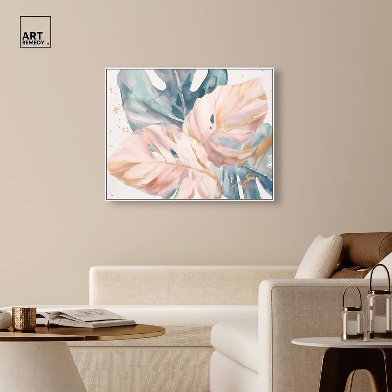 Golden Spritz Canvas by Art Remedy