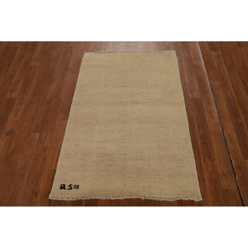 Gabbeh Modern Accent Rug Handmade Contemporary Wool Carpet - 2'7"x 3'11"