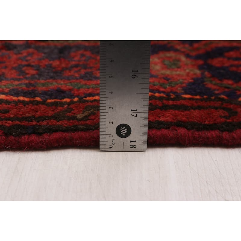 ECARPETGALLERY Hand-knotted Andelz Red Wool Rug - 3'10 x 6'5