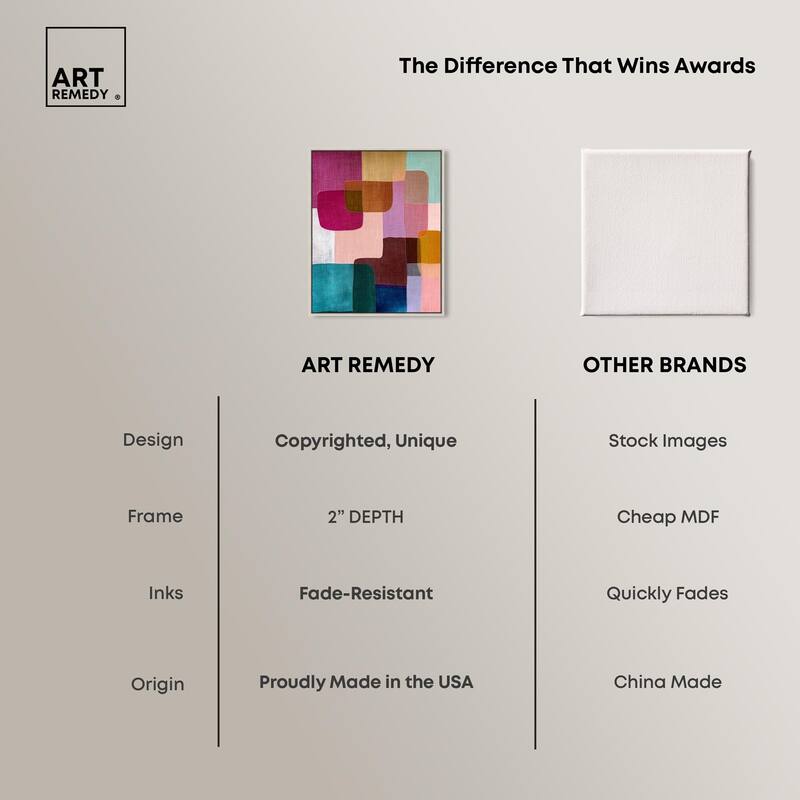 Color Block Cadence III Canvas by Art Remedy