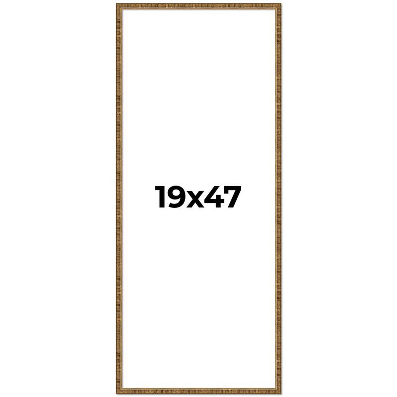 19x47 Frame Gold Picture Frame - Complete Modern Photo Frame Includes