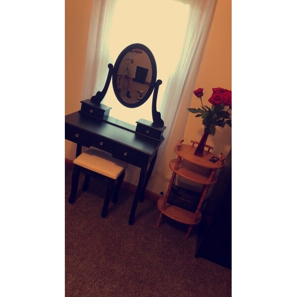 Top Product Reviews For 5 Drawers Furni Dressing Makeup Vanity Table