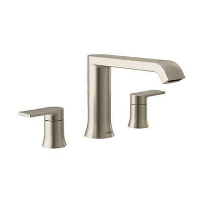Moen Two-Handle Roman Tub Faucet Brushed Nickel (T908BN)