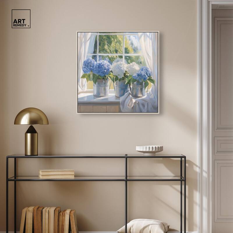 Window Bloom Canvas by Art Remedy