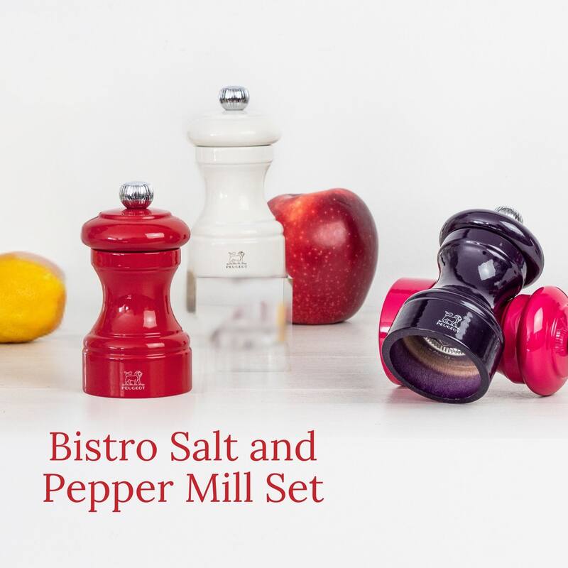 Peugeot Bistro Pepper and Salt Mill Set - 10cm - 4in.