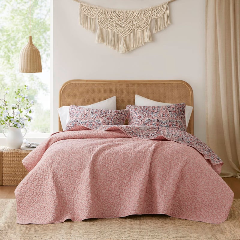Chelsea Square Valerie Boho Floral Reversible Quilt