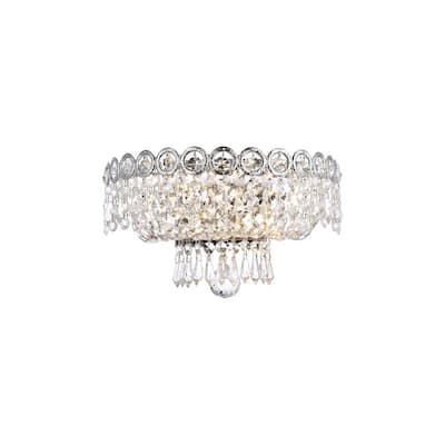 Elegant Lighting V1900W12/RC Century 2 Light 6" Tall Wall Sconce with
