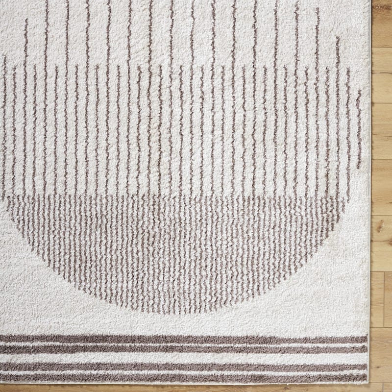 Livabliss Fossay Shag Global Stripe Washable Area Rug