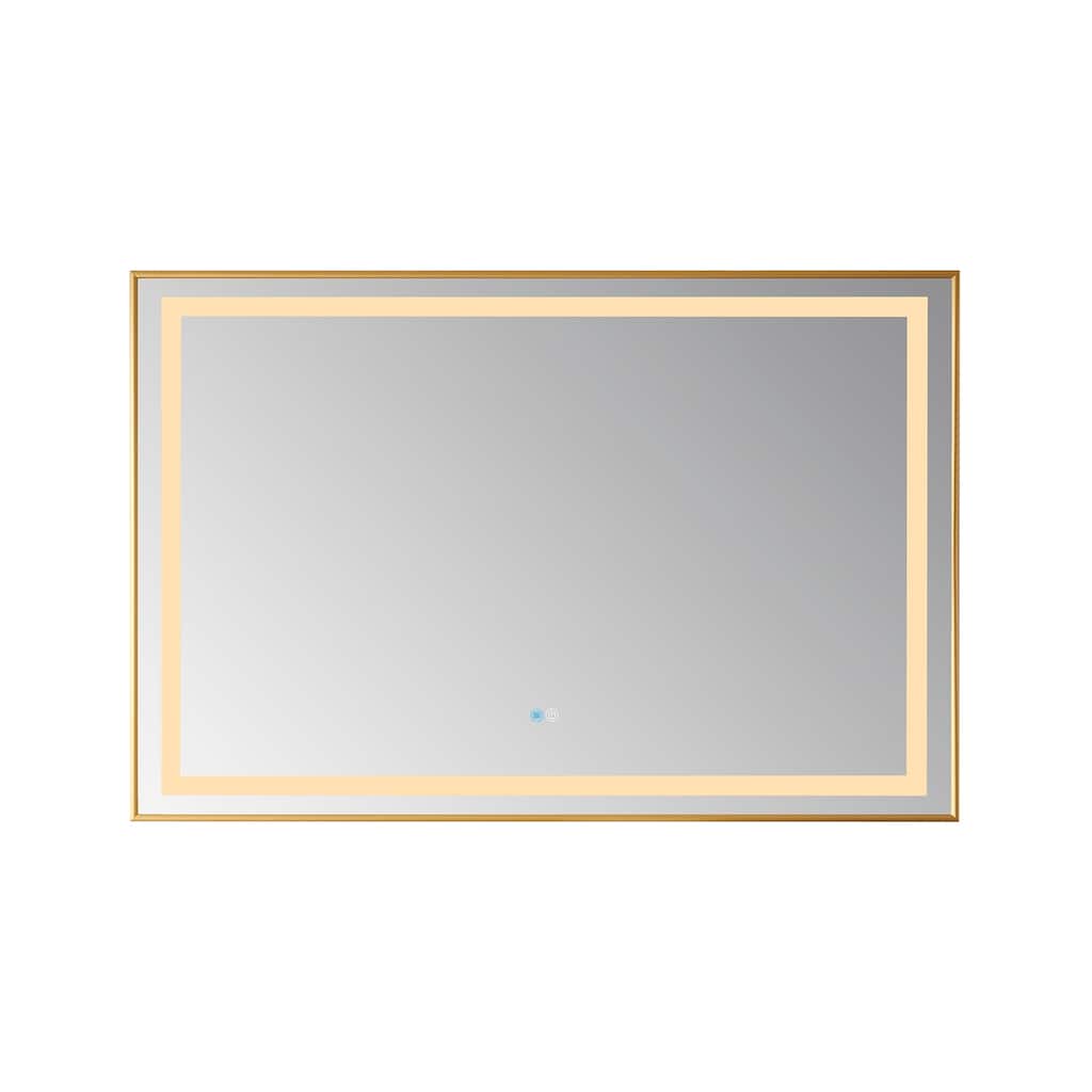 36" Rectangular LED Lighted Accent Bathroom/Vanity Wall Mirror - 36