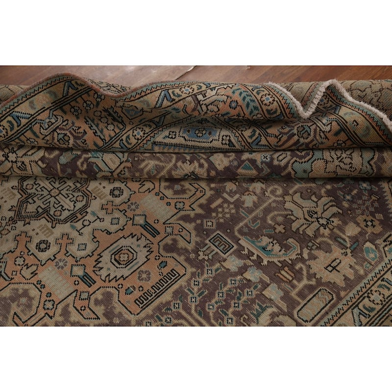 Tabriz Persian Vintage Area Rug Living Room Handmade Wool Carpet - 6'7" x 9'6"