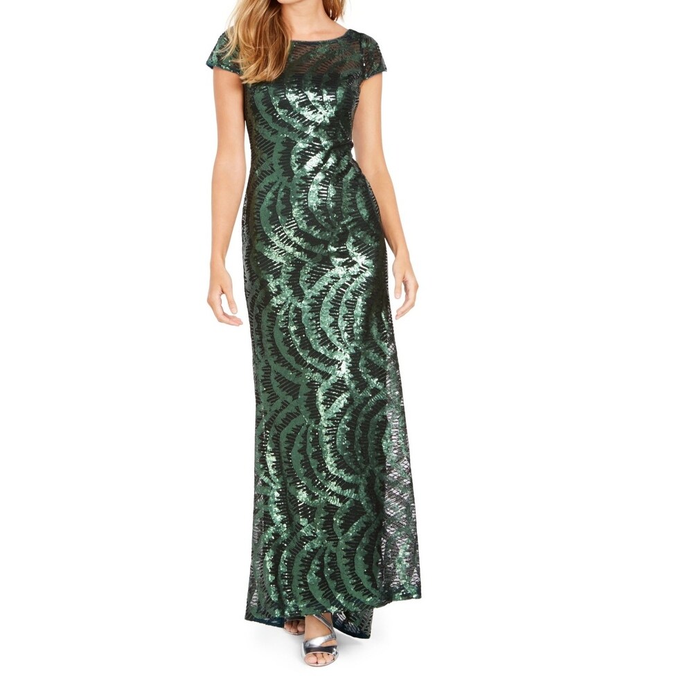 calvin klein green dress macys