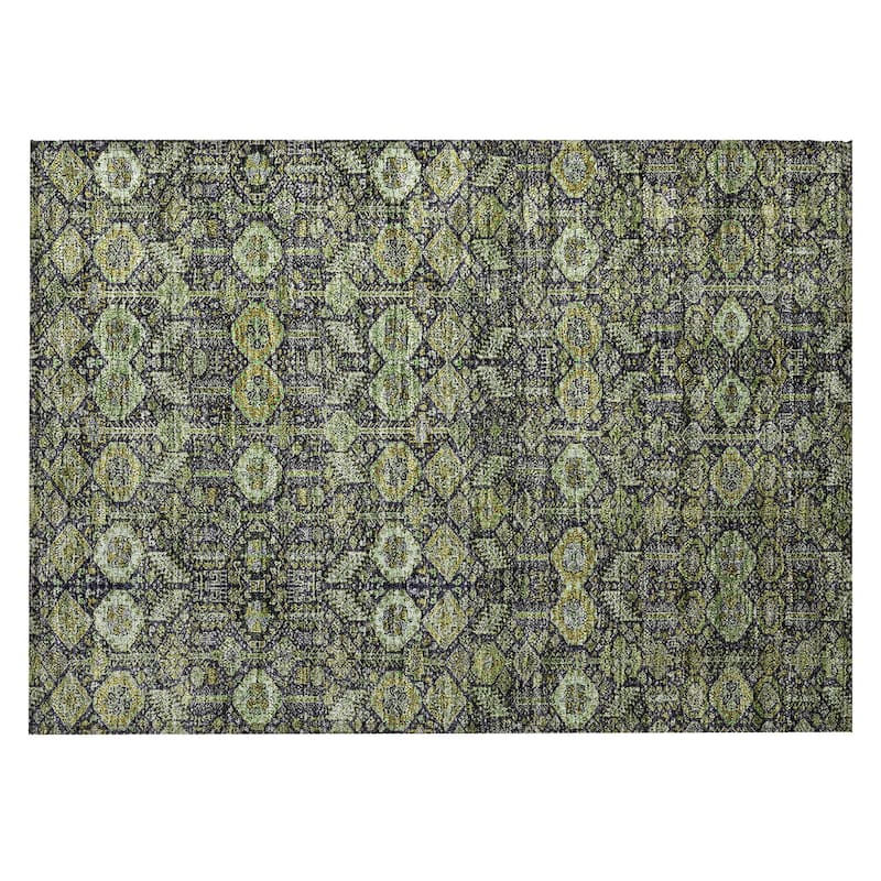 Alrimo Lush Floral Weather Resistant Classic Meets Modern Outdoor Rug